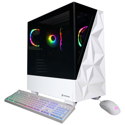 CyberPowerPC Gamer Master Gaming PC -White (AMD Ryzen 5 8400F/16GB RAM/2TB SSD/GeForce RTX 5060/Windows 11) -En