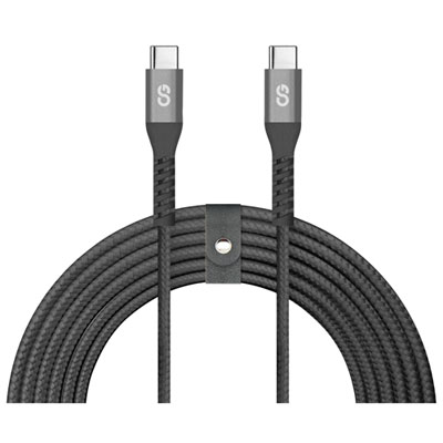 Câble Tissé Usb-C À Usb-C De 3 M (9,84 Pi) Vibrance Xl De Logiix (Lgx-13881) - Noir