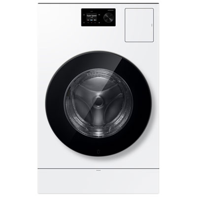 Samsung Bespoke AI 6.1 Cu. Ft. All in One Heat Pump Front Load Washer Dryer Combo- Energy Star (WD80H53BHWAC) - White