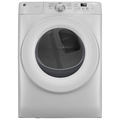 GE 7.8 Cu. Ft. Large Capacity Stackable Electric Dryer with Moisture Sensing, Wrinkle Prevent, Energy Star & Wi-Fi (GFD35ESMYWW) - White