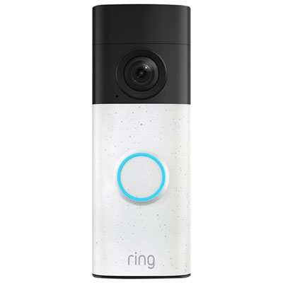 Ring Wire-Free Battery Video Doorbell (2nd Gen) - Speckled White
