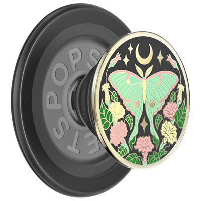 PopSockets PopGrip Universal Cell Phone Expanding Magnetic Grip & Stand with MagSafe - Enamel Luna Moth