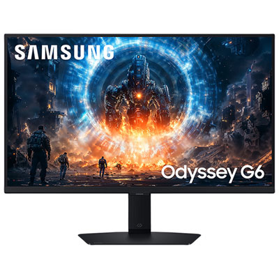 "Samsung Odyssey G6 27"" WQHD 350Hz 1ms GTG IPS LED G-Sync FreeSync Gaming Monitor (LS27FG60DENXZA) - Black"