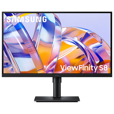 Moniteur Del Ips Ultra Hd 4K 60 Hz De 27 Po Viewfinity S8 De Samsung Avec Temps De Réponse Gris À Gris De 5 Ms (Ls27H802Uanxgo) - Noir Great features