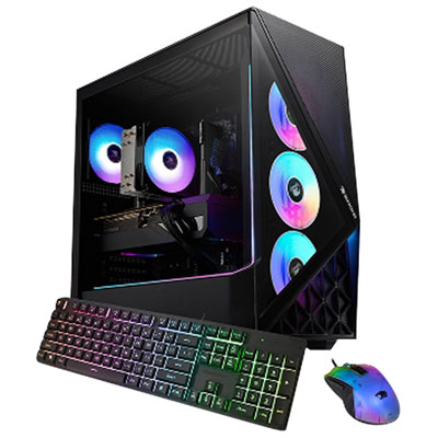 iBUYPOWER Slate 9 Gaming PC (Intel Core i7-14700F/16GB RAM/1TB SSD/GeForce RTX 5060 8GB/Win11) - English