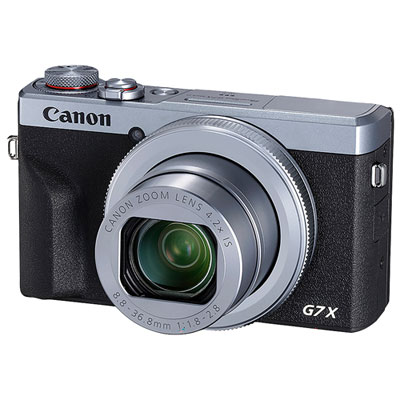 Canon PowerShot G7 X Mark III Wi-Fi 20.1MP 4.2x Optical Zoom Digital Camera - Silver/Black