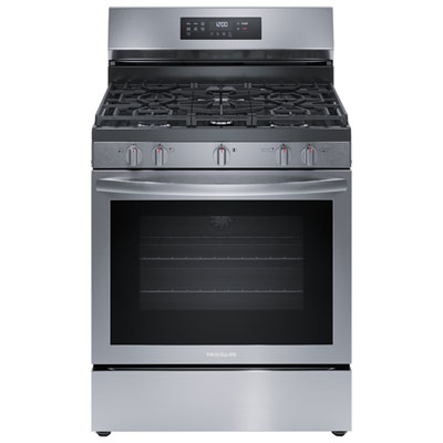 Frigidaire 30" 5.1 Cu. Ft. Fan Convection 5-Burner Free-Standing Gas Range (FCRG3083AS) - Stainless Steel BEST OF THE BEST