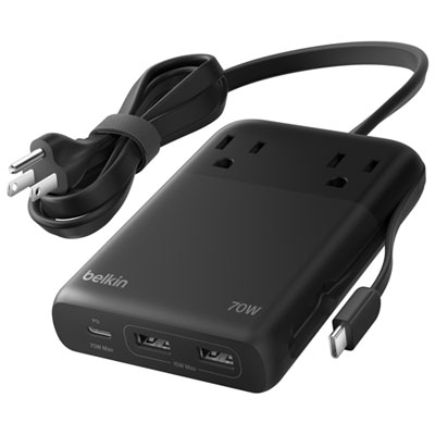 Belkin 70W 6-Port GaN USB-C/USB-A Charging Station - Black Game changer for travel