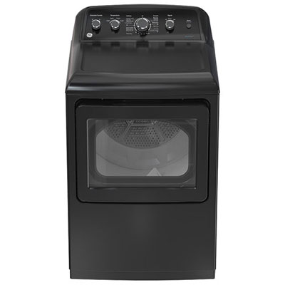 Open Box - GE 7.2 Cu Ft Top Load Electric Dryer with SaniFresh Cycle (GTD49EBMRDG) -Diamond Grey -Scratch & Dent