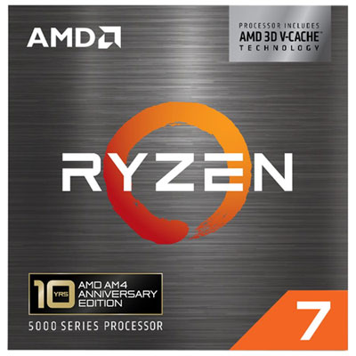 AMD Ryzen 7 5800X3D 10th Anniversary Edition 8-Core 4.5GHz AM4 Processor