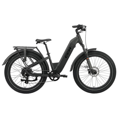 CCM Nahanni Fat Tire Electric City Bike (500W Motor / up to 89km Range / 32km/h Top Speed) - S/M - Black