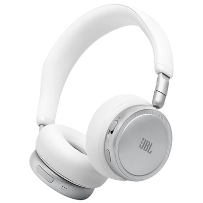 JBL Live 680NC On-Ear Noise Cancelling Bluetooth Headphones - White