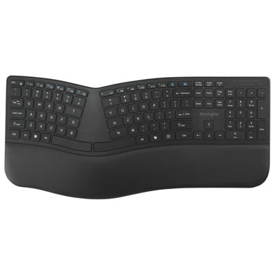 Kensington Pro Fit Ergo KB680 EQ Rechargeable Bluetooth Ergonomic Keyboard - English