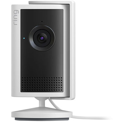 Ring Indoor Cam Plus 2K Wi-Fi Security Camera with Privacy Cover - Colour Night Vision, Two-Way Talk - White Ring Indoor Camera plus