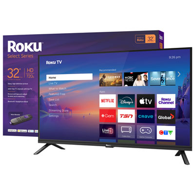 Roku 32" R2 Select Series 720p HD Dolby Atmos LED Roku OS Smart TV (32R2E5CA) - 2026 - Great for Streaming Great tv