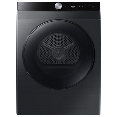 Open Box -Samsung 4 Cu Ft Compact Stackable Electric Dryer with AI Sensor Dry, SmartThings (DV25FG60BVBBAC) -Black -Scratch & Dent