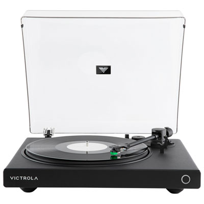 Victrola Wave Belt Drive Bluetooth Turntable with Auracast - Black