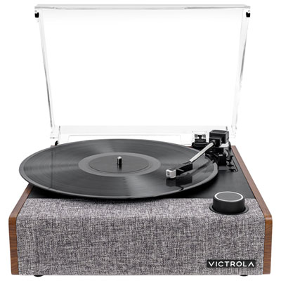 Victrola Eastwood II All-in-One Belt Drive Bluetooth Turntable - Walnut