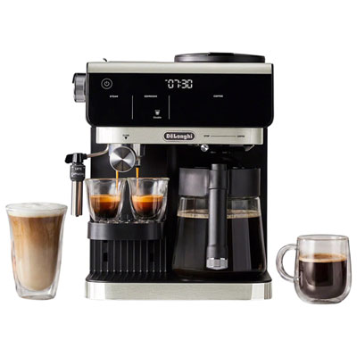 De'Longhi All-in-One Semi-Automatic Espresso & Coffee Machine - Black/Stainless
