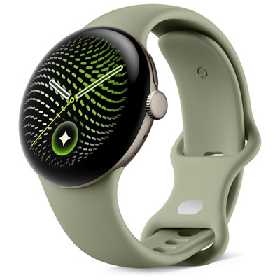 Google Pixel Watch 5 45mm with Satin Pyrite Aluminum Case