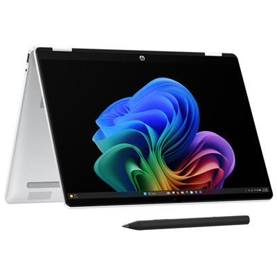Boîte Ouverte - Portable Professionnel 2-En-1 À Écran Tactile 14 Po Omnibook 5 Flip De Hp (Core Ultra 5-322 D'intel/16 Go/ssd 512 Go/windows 11 Famille) - Argenté Glacier