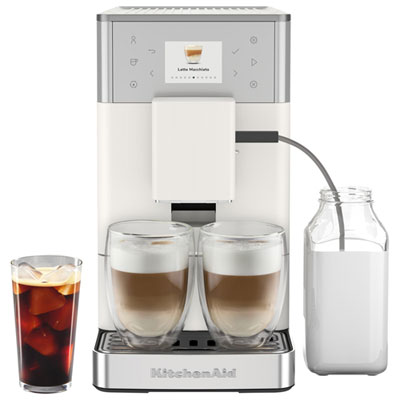 KitchenAid KF3 Fully Automatic Espresso Machine Bean-to-Cup with Milk Frother I love this kitchen id espresso machine its very easy to use ,makes delicious coffe and looks beautiful
