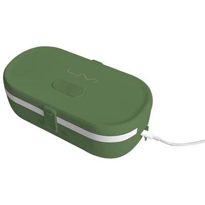 UVI Portable Self-Heating Lunch Box with Built-In UV Light Sanitizer - Green Pea
