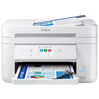 Epson WorkForce WF-2990 Wireless All-In-One Inkjet Printer - White
