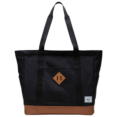 Herschel Supply Co. Heritage 25L Laptop Tote Bag - Black/Saddle Brown