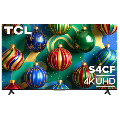 TCL 55" S4CF 4K UHD HDR Dolby Atmos LED Fire TV Smart TV (55S4CF) - 2026 - Great for Movies & Gaming
