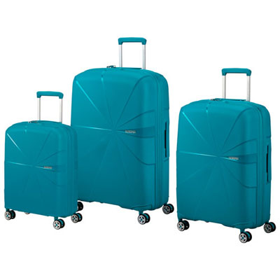 Open Box - American Tourister Starvibe 3-Piece Hard Side Expandable Luggage Set - Verdigris