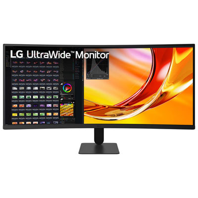 "Open Box - LG UltraWide 34"" 1440p WQHD 120Hz 5ms GTG Curved LCD AMD FreeSync Monitor (34U601B) - Black"