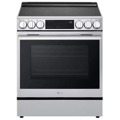 Open Box - LG 30" 6.3 Cu. Ft. True Convection 5-Element Slide-In Induction Air Fry Range (LSIL6336XE) - Stainless Steel - Scratch & Dent