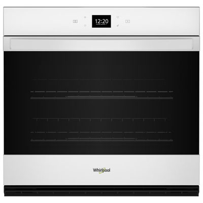 "Open Box - Whirlpool 27"" 4.3 Cu. Ft. Self-Clean Electric Wall Oven (WOES5027LW) - White - Scratch & Dent"