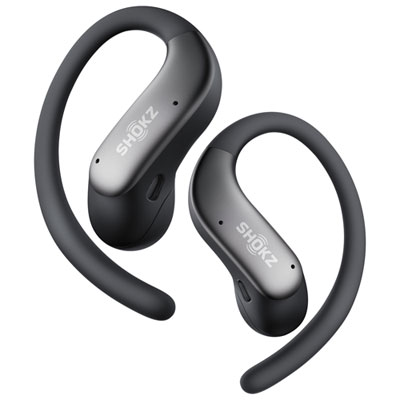 Shokz OpenFit Air 2 On-Ear True Wireless Earbuds - 8 Hour Playtime, Water Resistant, Ideal for Sports, with Built-in Mic, Black