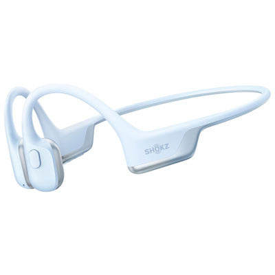 Shokz OpenRun Air 2 On-Ear True Wireless Headphones - 10 Hour Playtime, Water Resistant, Ideal for Sports, with Built-in Mic, Ice Blue
