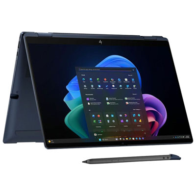 Ordinateur Portable 2-En-1 Tactile Hp Elitebook X Flip G2I De 14 Po À 120 Hz - Intel Core Ultra X7 358H - 32 Go Lpddr5X - Ssd 1 To - Windows 11 Pro - Anglais - Bleu