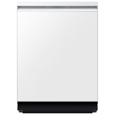 Boîte Ouverte - Lave-Vaisselle Intelligent Samsung De 24 Po Et 38 Db À Commandes Sur Le Dessus Avec Ai Wash Et Troisième Panier (Dw90F89T0U12Aa) - Verre Blanc - État Impeccable