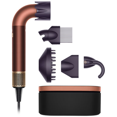 Dyson Supersonic r Hair Dryer 1600W with Diffuser & Concentrator - Limited Edition Ceramic Plum/Copper