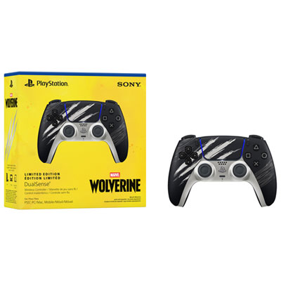 PlayStation 5 DualSense Wireless Controller - Marvel's Wolverine Adamantium Limited Edition