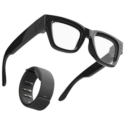 Meta | Ray-Ban Display & Neural Band AI Glasses with In-Lens Display, Photo, Video, Audio & Messaging - Standard Frame - Band Size 1 - Black