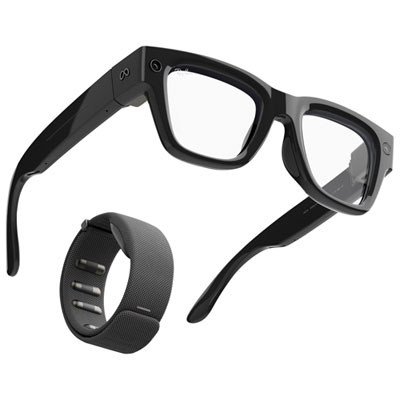 Meta | Ray-Ban Display & Neural Band AI Glasses with In-Lens Display, Photo, Video, Audio & Messaging - Large Frame - Band Size 2 - Black