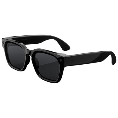 Meta Fury Glasses with AI, Photo, Video, Audio & Messaging - Classic Black/Polarized Grey