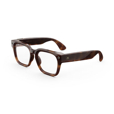 Meta Fury Glasses with AI, Photo, Video, Audio & Messaging - Mahogany/Grey to Clear Transitions