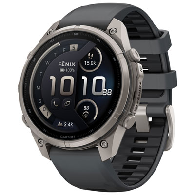 Garmin fēnix 9 Pro 47mm Sapphire AMOLED GPS Multisport Smartwatch - Silver / Graphite / Black