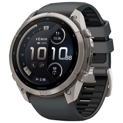 Garmin fēnix 9 Pro 51mm Sapphire AMOLED GPS Multisport Smartwatch - Silver / Graphite / Black