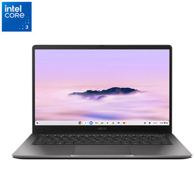 "Open Box - ASUS Chromebook Plus CX14 14"" Chromebook - Intel Core 3-N355 - 8GB LPDDR5 - 128GB eMMC - ChromeOS - Rock Grey"