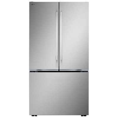 LG 36" 27 Cu. Ft. Counter-Depth MAX French 3-Door Refrigerator (LF27NCH10S) - Stainless Steel