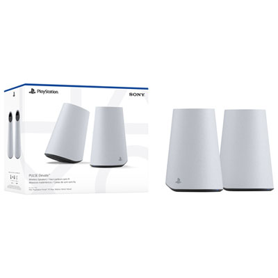PlayStation Pulse Elevate Wireless Speakers - Pair - White