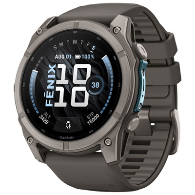 Garmin fēnix 9 51mm Sapphire AMOLED GPS Multisport Smartwatch - Pebble Grey / Pebble Grey